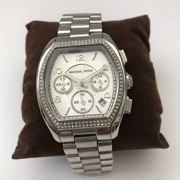 Michael Kors Oversized Silver Watch